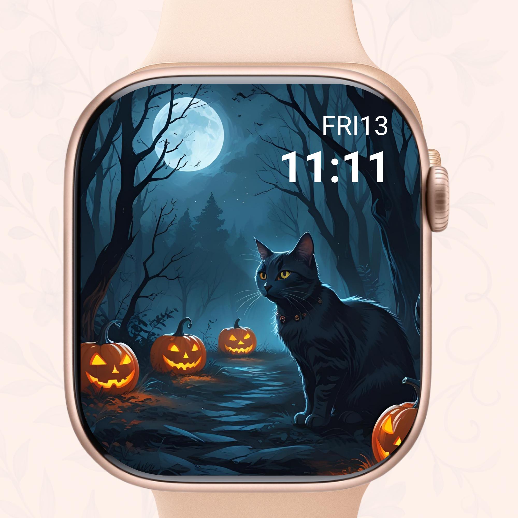 Black Cat Watch Band - Etsy display picture 1