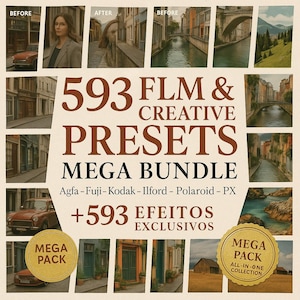 Capture One Styles, Capture One Profile, Portrait presets, Presets Capture One , Capture One Filter 593 Film & Creative Presets Mega Bundle