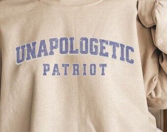 Republican Shirt Maga Patriot Crewneck For Conservative Freedom Lover Sweatshirt Unapologetic Patriot Sweatshirt
