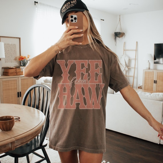 Cowgirl Shirt Western TShirt Country Concert Tee Oversized Comfort Colors T-Shirt Grunge Garment Dyed BoHo Retro Trendy Tee Country Girl Tee