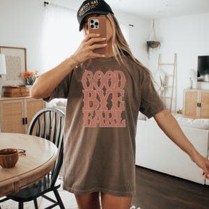 Country-Musik-Shirt, Komfortfarben, westliches T-Shirt-Kleid, Südländer-Mädchen, Auf Wiedersehen Graf-Shirt, Trennungs-Shirt, Land-Konzert-T-Stück Bild 6