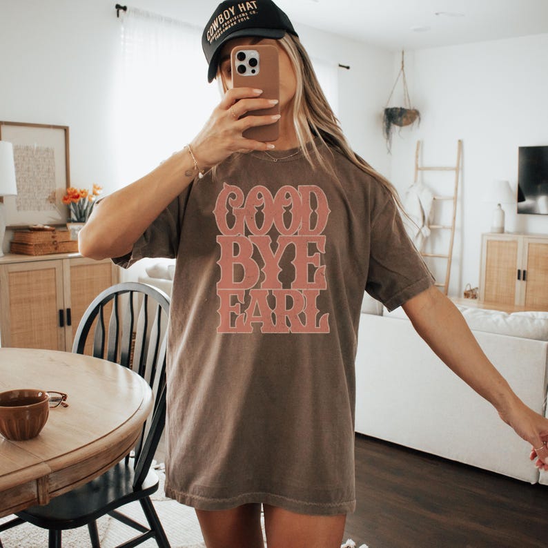 Country-Musik-Shirt, Komfortfarben, westliches T-Shirt-Kleid, Südländer-Mädchen, Auf Wiedersehen Graf-Shirt, Trennungs-Shirt, Land-Konzert-T-Stück Bild 6
