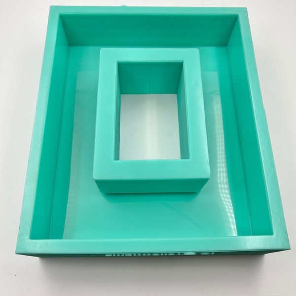 Large Photo Frame Silicone Mold For Flower Preservation with Resin / 11.75"x10"x2.75" / Fits 5"x7" Photo / Resin Mold / Deep Pour Mold