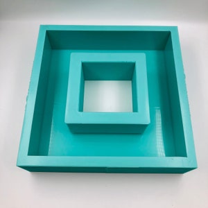 Large Photo Frame Mold For Flower Preservation with Resin / 10.75"x10.75"x2.75" / Fits 6"x6" Photo / Resin Silicone Mold / Deep Pour Mold