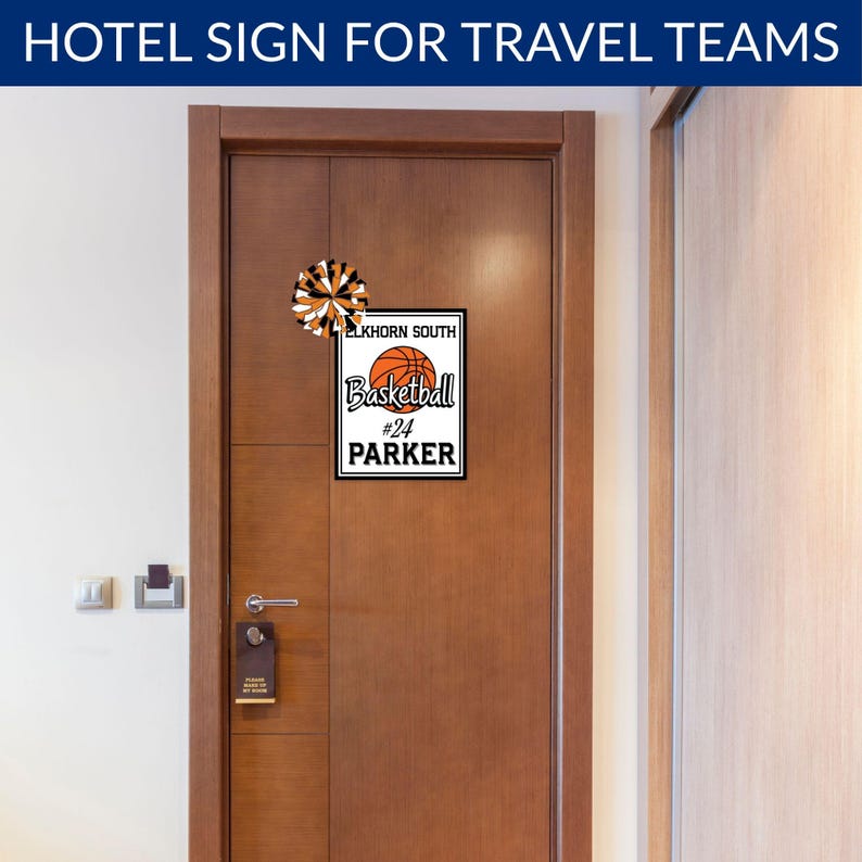 Editable Basketball Locker Sign Template | Printable Team Spirit Door ...