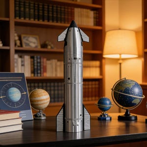 SpaceX Starship 1:100 Scale Model Dragon Heavy Falcon 9, Ideal Desk Decoration, Gift for Space Enthusiast