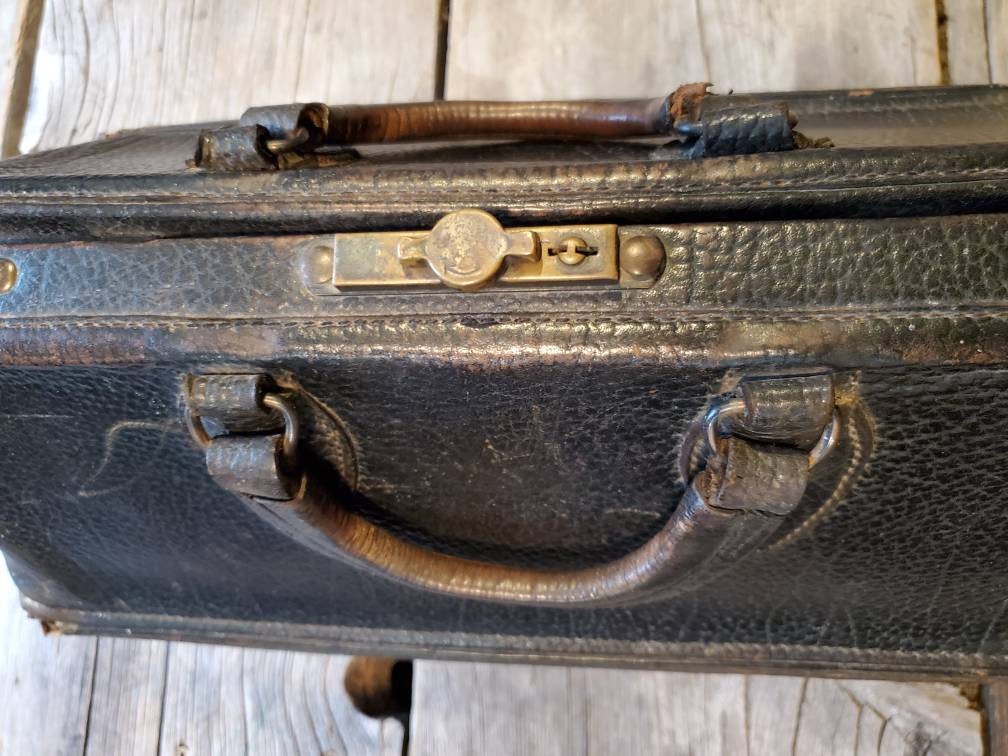 1930s Black Leather Doctors Bag – petrune