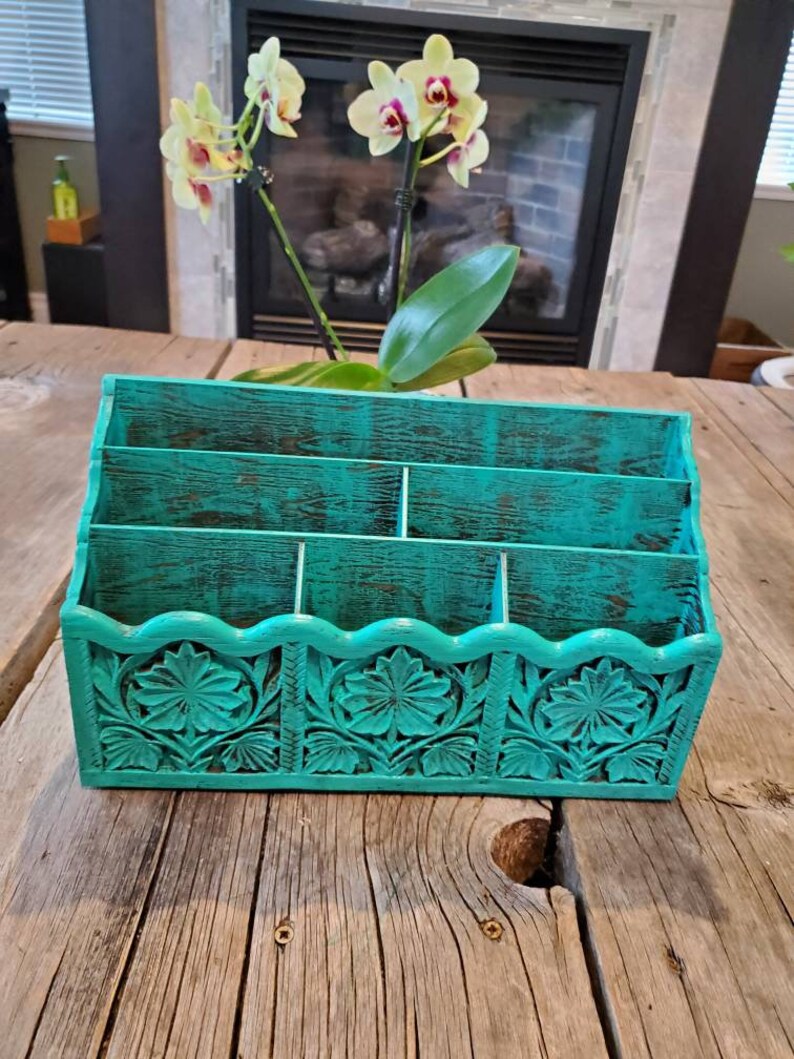 Vintage Desk Organizer/mail Sorter/kitchen Organizer/makeup Etsy