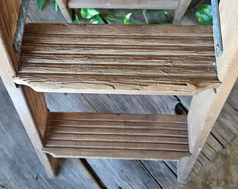 Vintage Step Ladder/ Wood Step Ladder/ Rustic Ladder/ Wedding Decor/Display Ladder