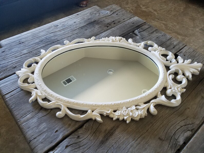Vintage Syroco Mirror Wall Ornate Hanging Wedding Victorian