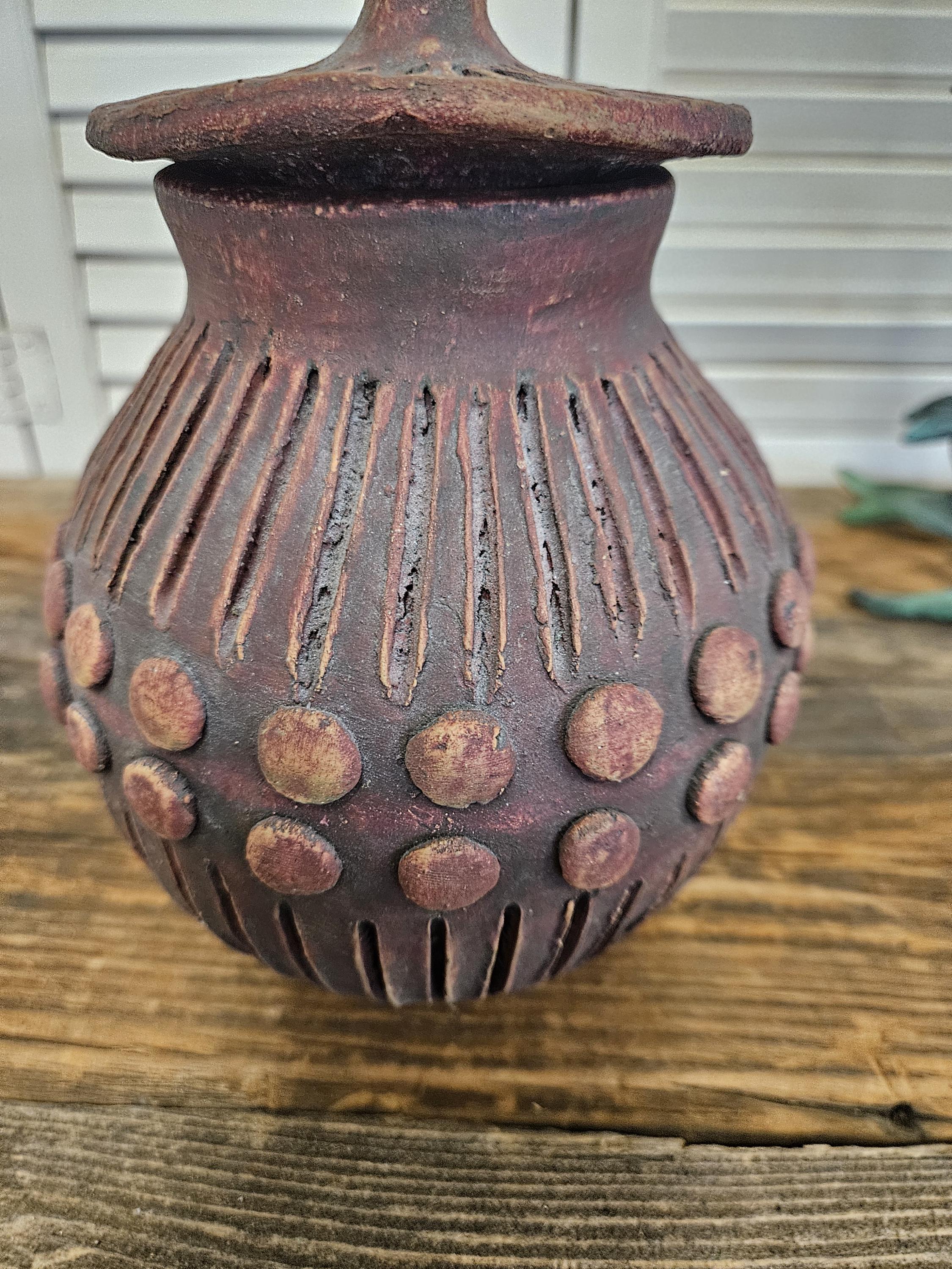 Pottery/ Honduras/ Container/ Jar With Lid/ Studio Pottery/ Handmade - Etsy