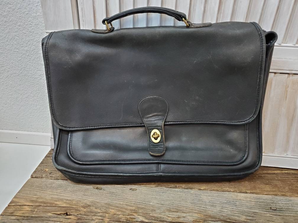 Vintage Coach Signature Hudson Commuter Briefcase Laptop 70058