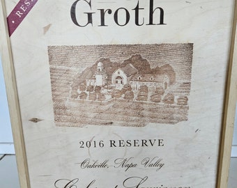 Groth / 2016/ Wine Crate/ Wedding Decor / Wedding Centerpiece/  Tiny House Accessory/ Napa Valley / Organization/Garden Box/ SALE