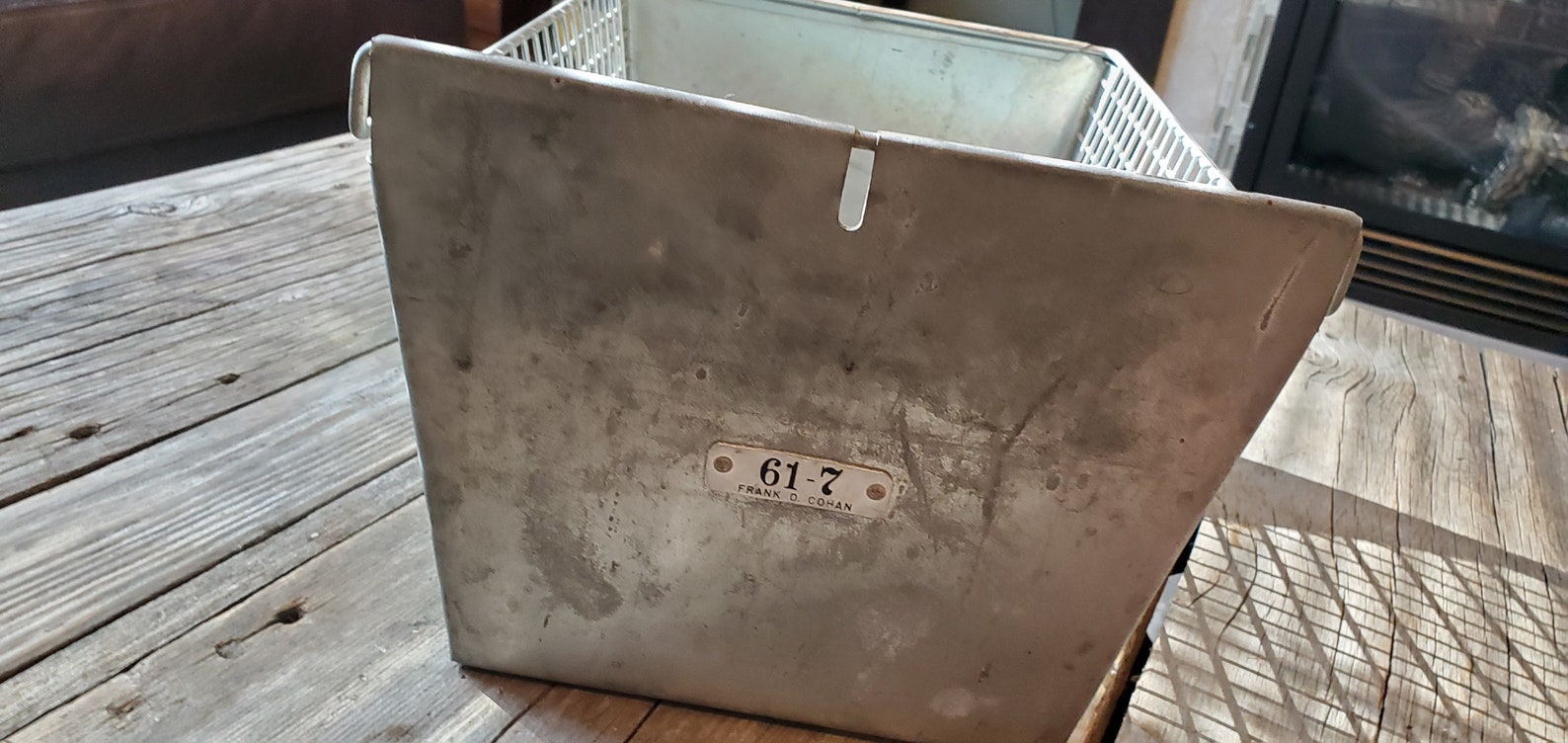 Vintage Locker Bins/ Vintage Pool Basket/ Gym Locker Bins/ Frank D