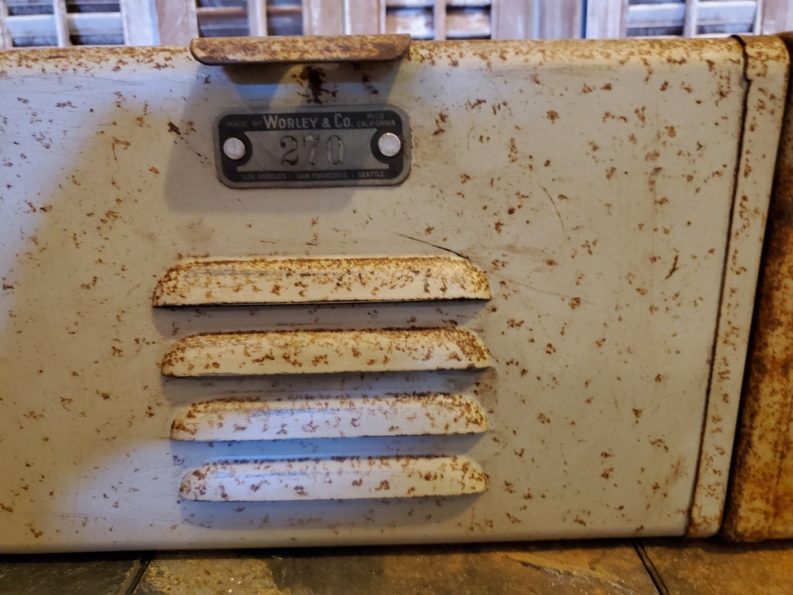 Vintage Locker Bins/ Gym Locker/ Storage/ Industrial Decor Etsy