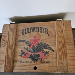 Budweiser Wooden Crate - Etsy
