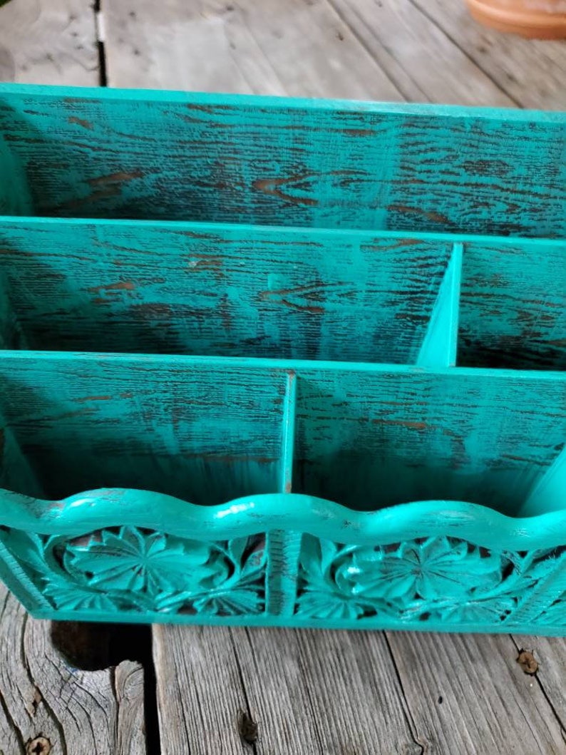 Vintage Desk Organizer/mail Sorter/kitchen Organizer/makeup Etsy