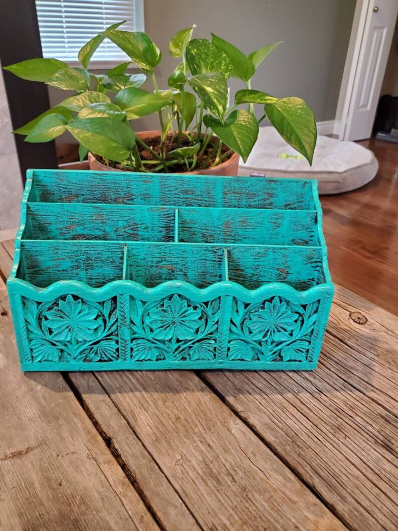 Vintage Desk Organizer/mail Sorter/kitchen Organizer/makeup Etsy