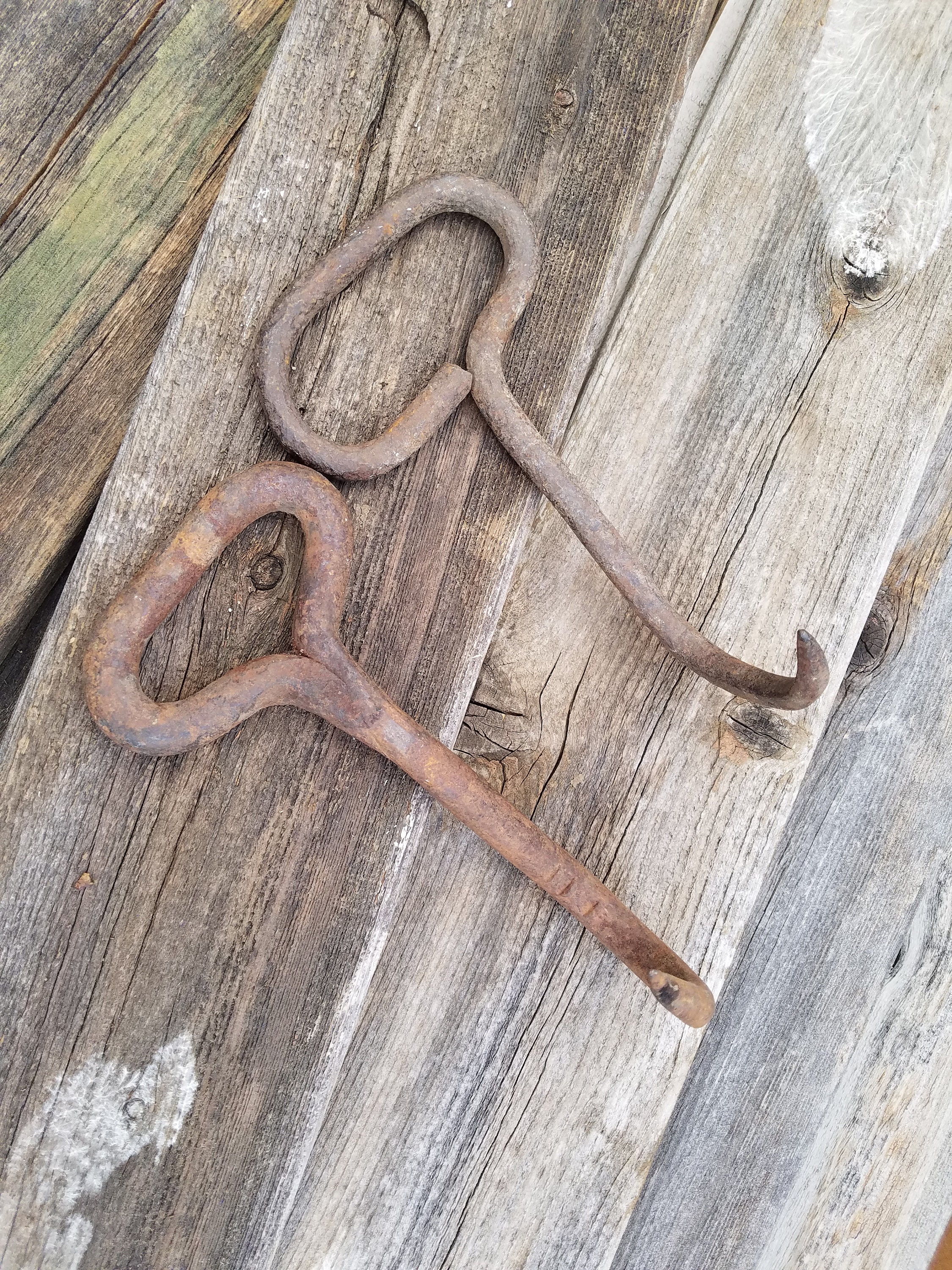 Hay Hooks/ Meat Hooks/ Rustic Hooks/ Vintage Hooks/ Rusty Metal