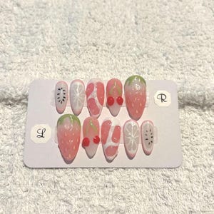 Juicy fruit press on nails!