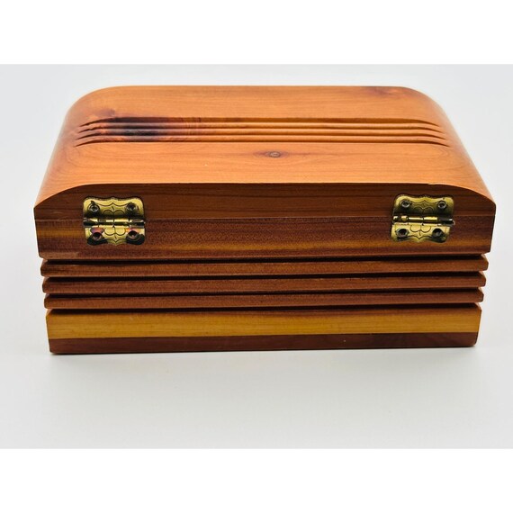 Handmade Cedar Keepsake Box with Carved Detail - … - image 7
