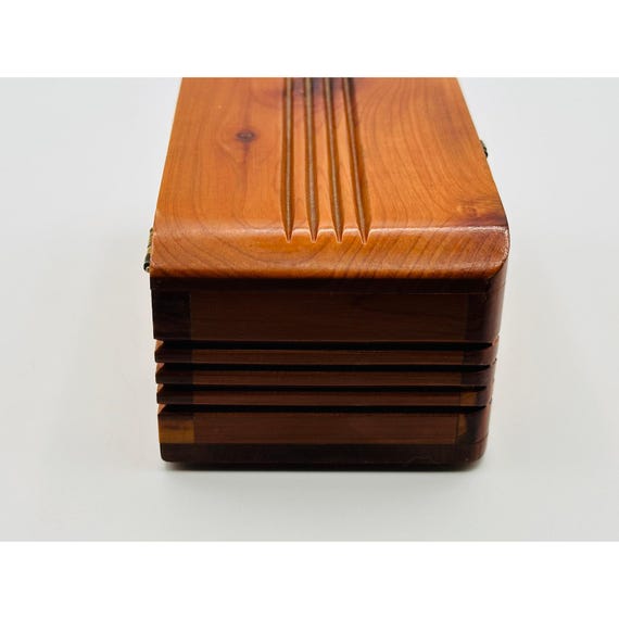 Handmade Cedar Keepsake Box with Carved Detail - … - image 8
