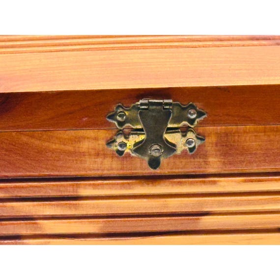 Handmade Cedar Keepsake Box with Carved Detail - … - image 4