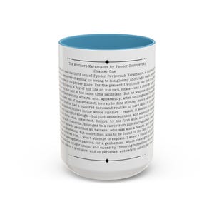 Brothers Karamazov Quote Mug, Fyodor Dostoyevsky Quote, 11oz or 15 oz Cup, Russian Literature Gift image 11