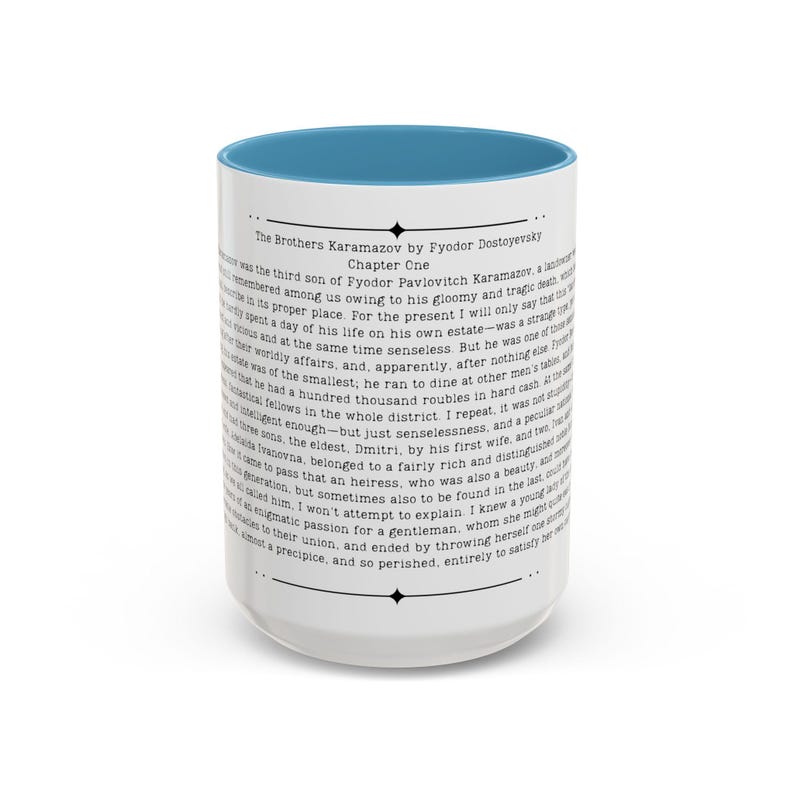 Brothers Karamazov Quote Mug, Fyodor Dostoyevsky Quote, 11oz or 15 oz Cup, Russian Literature Gift image 11