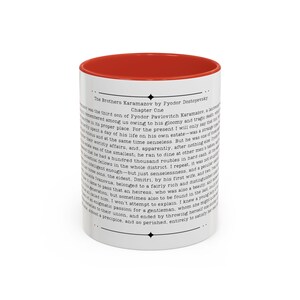 Brothers Karamazov Quote Mug, Fyodor Dostoyevsky Quote, 11oz or 15 oz Cup, Russian Literature Gift image 5