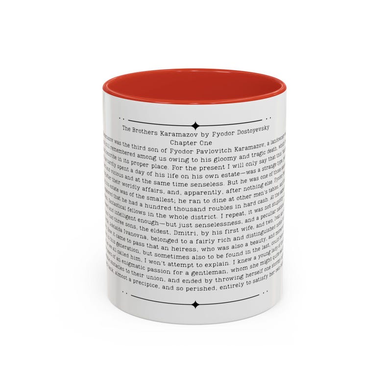 Brothers Karamazov Quote Mug, Fyodor Dostoyevsky Quote, 11oz or 15 oz Cup, Russian Literature Gift image 5
