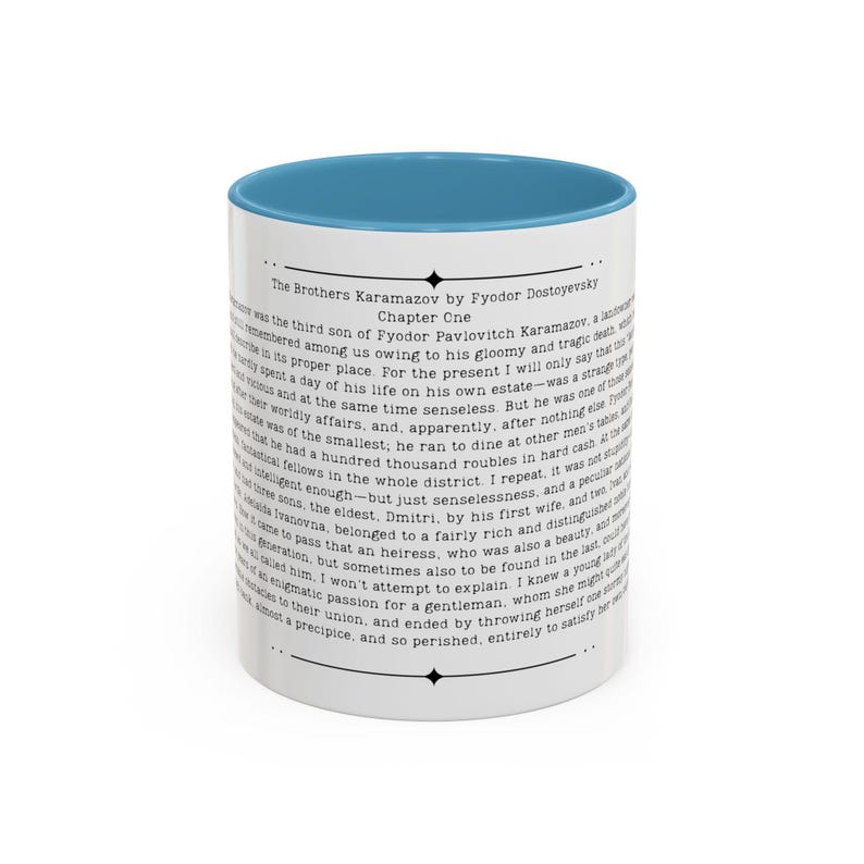 Brothers Karamazov Quote Mug, Fyodor Dostoyevsky Quote, 11oz or 15 oz Cup, Russian Literature Gift image 10