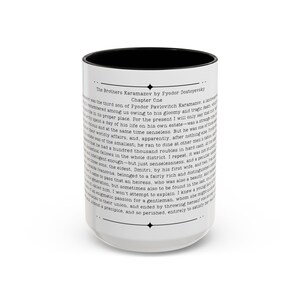 Brothers Karamazov Quote Mug, Fyodor Dostoyevsky Quote, 11oz or 15 oz Cup, Russian Literature Gift image 6