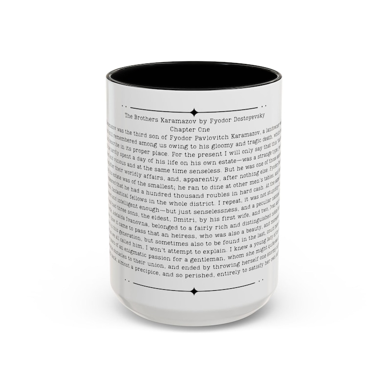 Brothers Karamazov Quote Mug, Fyodor Dostoyevsky Quote, 11oz or 15 oz Cup, Russian Literature Gift image 6