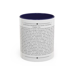 Brothers Karamazov Quote Mug, Fyodor Dostoyevsky Quote, 11oz or 15 oz Cup, Russian Literature Gift image 3