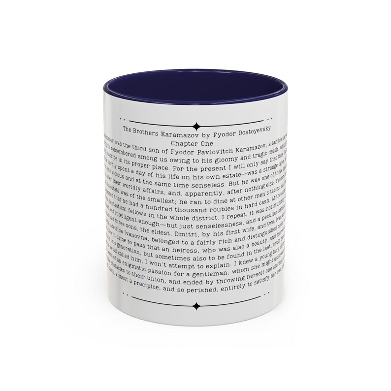 Brothers Karamazov Quote Mug, Fyodor Dostoyevsky Quote, 11oz or 15 oz Cup, Russian Literature Gift image 3