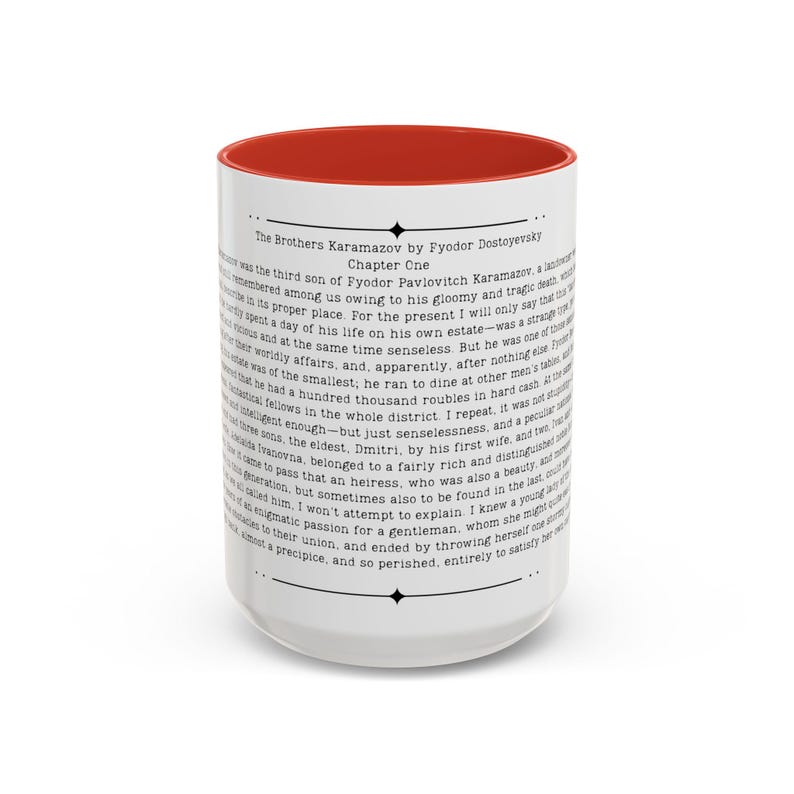 Brothers Karamazov Quote Mug, Fyodor Dostoyevsky Quote, 11oz or 15 oz Cup, Russian Literature Gift image 9