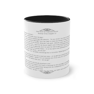 Jane Eyre Quote Coffee Mug: Charlotte Bronte Literary Gift