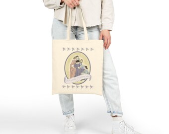 Little Women Literary Quote Tote Bag with "What Would Marmee Do?"