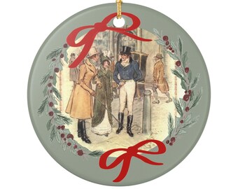Persuasion Christmas Ornament, Jane Austen Christmas Ornament
