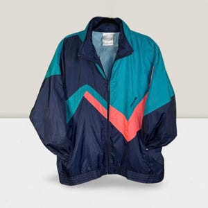 VINTAGE 1980s〜adidas TRUCKSUIT JACKET 国旗 Adidas Jacket Vintage Retro Tracksuit Top Old School Track