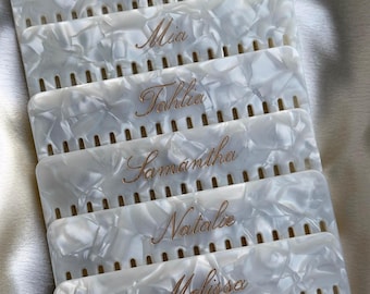 Bridesmaid Gift, Custom Engraved Hair Comb, Hair Brush, Wedding Gift, Gifts for Her Maid of Honour, Bridal Party Keepsake, Gift Box Idea