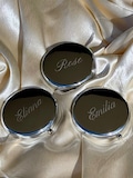 Personalised Compact Mirror, Engraved Pocket Mirror, Bridesmaid Gift product logo