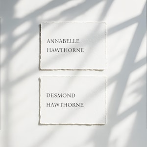 Plantilla para tarjetas de mesa de boda: Diseño minimalista en blanco y negro (tamaño A8) (descarga digital)