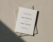 Minimalist Wedding Invitation Template, Editorial Modern Invite, Clean Font (Digital Download)