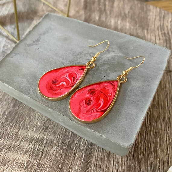 Resin statement earrings new arrivals