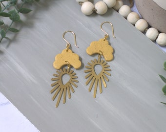Mustard Yellow Earrings for Women - Yellow Lace Earrings - Bold Yellow Fall Earrings - Mustard Yellow Statement Jewelry