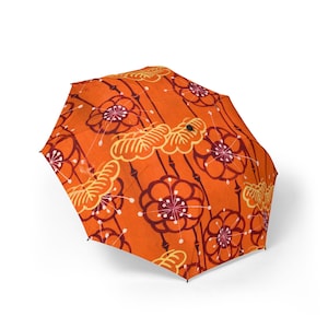 Umbrella, Japanese Floral Design, Cherry Blossom Umbrella, Foldable Parasol, Sakura Print Rainy Day Accessory