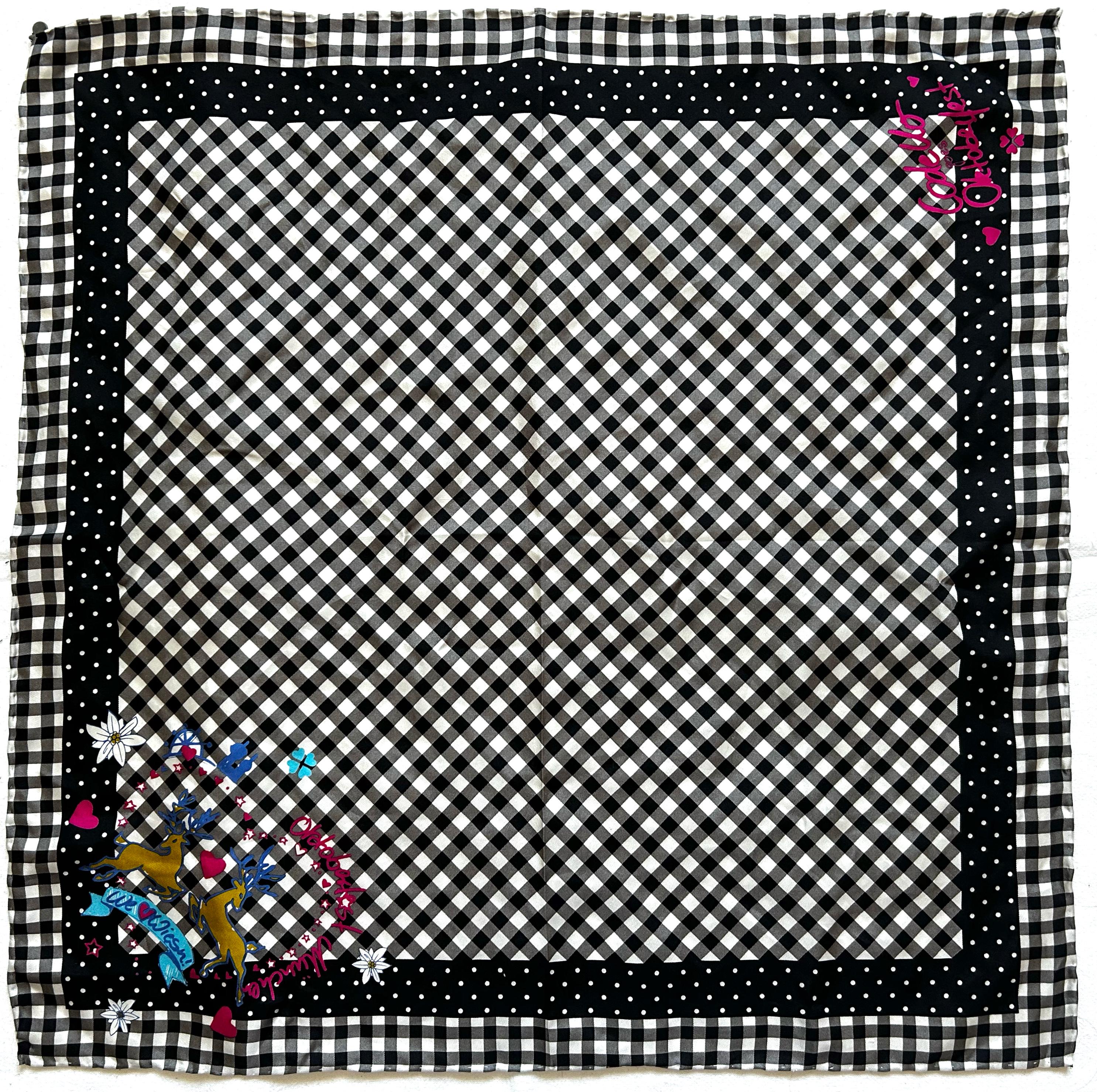 Foulard / Châle Vintage Codello - Dimensions 180 X 52 Cm - Multicolore - Polyester - Très Bon état
