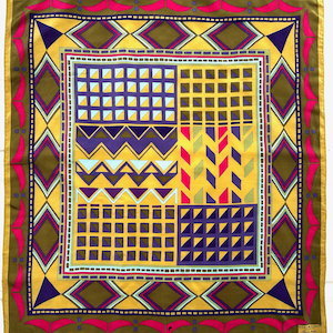 Foulard KRIZIA En Soie Multicolore - Occasion - Accessoire élégant Pour Femme